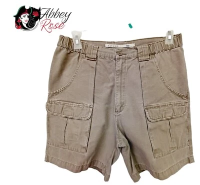 Pantalones Cortos Carga Savane Senderismo Para Hombres 34x7 Confort Cintura Verde Algodón Exterior Foto 1 de 4