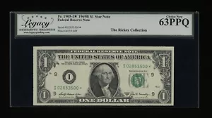 DBR 1969-B $1 FRN Minneapolis STAR Fr. 1905-I* Legacy 63 PPQ Serial I02853500* - Picture 1 of 2