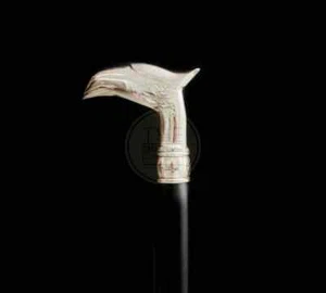 Viktorianischer Adler Kopf Gehen Adler Stab Messing Händel Holz selbstklebend - Bild 1 von 4