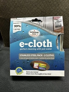 NUOVO TESSUTO ELETTRICO, confezione da 2 panni in acciaio inox, 1 detergente e 1 lucidante, non allergico. - Foto 1 di 8