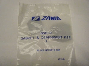 NEW ZAMA GASKET & DIAPHRAGM KIT          PART NUMBER GND-2 - Picture 1 of 2