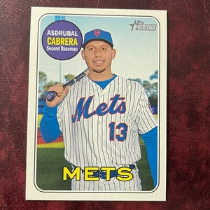 2018 Topps Heritage 1969 Set ASDRUBAL CABRERA high #536 NEW YORK METS - Picture 1 of 1