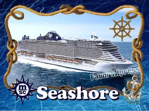 MSC SEASHORE CRUCERO FOTO IMÁN 4 X 3 PULGADAS - Imagen 1 de 1