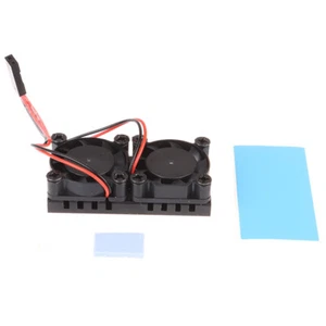 Dual Fan CPU PCB Cooling Fan Cooler Heat Sink Module for Raspberry pi 4B*FY - Photo 1/12