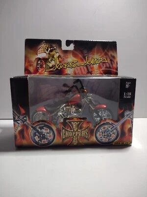 West Coast Choppers Barfly JJ04-18-28 1:18 Die Cast Jesse James 2004 Rare Red - Image 1 of 4