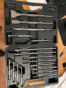 Martello rotante SDS Plus set punte e scalpelli per trapano - 17 pezzi calcestruzzo muratura SDS Plus - Foto 1 di 1