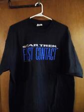 Vintage 90s Star Trek First Contact T-Shirt - New Old Stock - Large