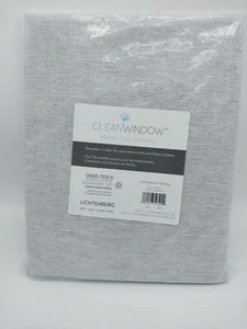 Clean Window Panel Curtain 50in x 84in Gray/White Sheer - Picture 1 of 5
