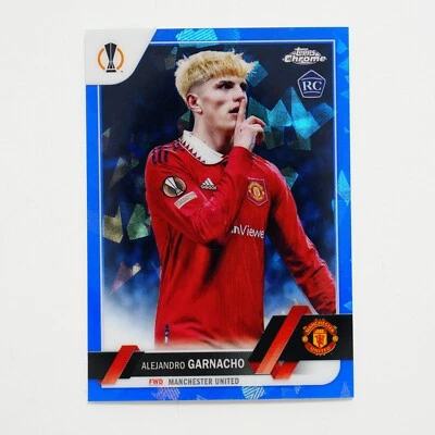2022-23 Topps Chrome Sapphire UEFA Alejandro Garnacho Image Variation RC #50 - Image 1 of 2
