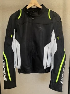 Dainese Mens Motorcycle Jacket Air Master Tex Black Grey Flou 50 - Picture 1 of 11