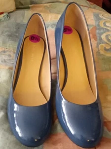 Nine West Damen-Pumps "Strength" blau Kunstleder runde Spitze Größe 8,5 M - Bild 1 von 10