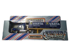 Matchbox Convoy Scania Container Truck Varta Batteries Chrome Base Boxed CY-18
