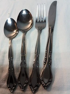 29 Piece Rogers Stainless Flatware Silverware - Fork Spoon Knife - Korea - Picture 1 of 15