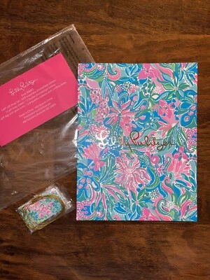 Lilly Pulitzer GOLDEN HOUR GIFT WRAP SET Printed Wrapping Paper & Tags GWP NEW - Image 1 of 4