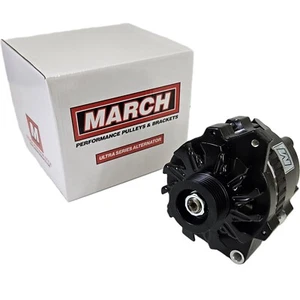 March Performance Ultra Series CS130 Alternator 140 AMP 1 Wire Black; Right - Picture 1 of 5