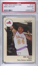 1989-90 ProCards CBA Mike Ratliff #123 PSA 10 GEM MT
