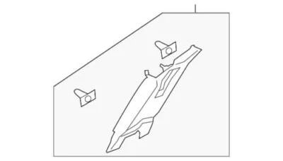 Pilar central superior derecho genuino Ford Lincoln MKZ 2016 DP5Z-5424356-LE Foto 1 de 2