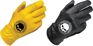 GUANTI MOTO PELLE Willie G Skull HARLEY DAVIDSON CUSTOM retro vintage Worker - Imagen 1 de 10