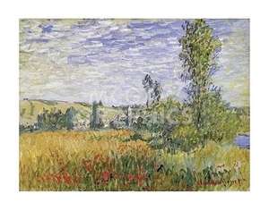 Landscape at Vetheuil, Claude Oscar Monet, Wall Decor Art Print 11" x 14" 2038 - Picture 1 of 2