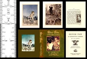 1:6 SCALE MINIATURE BOOK PETER PAN IN KENSINGTON GARDENS RACKHAM - Picture 1 of 1