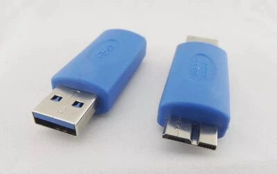 USB 3.0 A Male To Micro USB 3.0 B Male Gender Changer Converter Adapter - Image 1 of 3