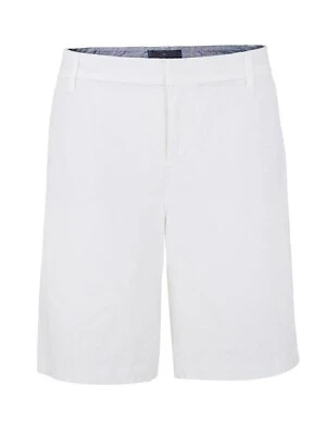 Ladies Tommy Hilfiger White 9" Hollywood Chino Shorts Plus Size 22 - Image 1 of 4