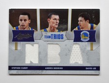 2010-11 Absolute Memorabilia Trios Stephen Curry Andris Biedrins David Lee 18/40