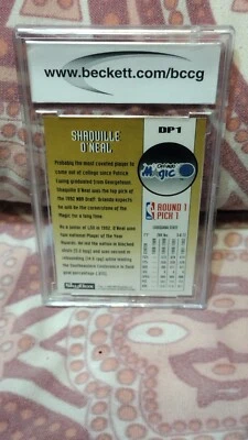 1992-93 SkyBox Draft Picks #DP1 Shaquille O'neal Rookie Card BGS BCCG 10 Mint+ - Image 1 of 4
