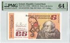 IRELAND 5 Pounds 1991 (12.07.91), P-71e, PMG 64 Choice UNC, Doyle / Cromien