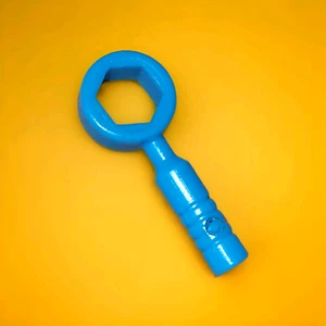 LEGO Teil 6246D Minifigur Utensil ▶ dunkelazurblau Box Schraubenschlüssel 〈 Menge 1 〉 - Bild 1 von 1