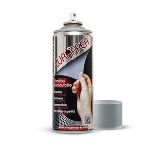 bomboletta vernice rimovibile wrapper grigio argento ml 400 WRAPPER Spray - Foto 1 di 1