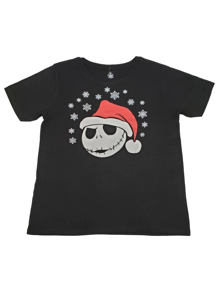 Nightmare Before Christmas Junior Womens Jack Skellington Santa T-Shirt Shirt XL - Image 1 of 1