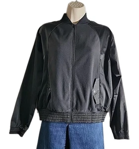 Athleta Damen XS schwarz 2019 Zion Microfleece Full Zip Jacke Bomber MÄNGEL - Bild 1 von 10