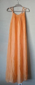 Vestido Rosemarine Mujer Pequeño Maxi Hecho en Italia Seda Viscosa Forrado Verano Playa - Imagen 1 de 9