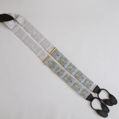 Tirantes vintage para jugadores de tenis tirantes de cuero lengüetas con botones para hombre Foto 1 de 4