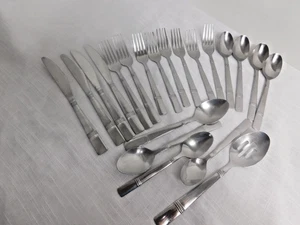 G7 - Cambridge Stainless Flatware Braylen Mirror 20pc Lot - Picture 1 of 6