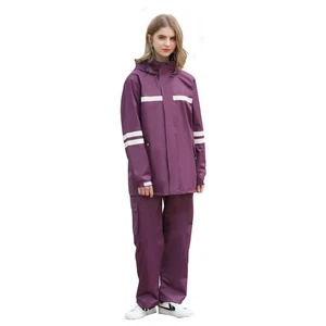 Waterproof Rain Suit for Women, Durable Rain Jacket and Pants 2 Piece Rain Ge... - Picture 1 of 7