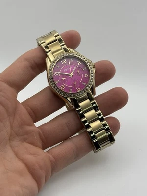 Reloj para dama FOSSIL Riley multifunción esfera rosa tono dorado ES3507 Foto 1 de 4