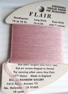 Rainbow Gallery Flair thread - F510 Lite Antique Mauve ~ Stretchable Tube Ribbon - Picture 1 of 4
