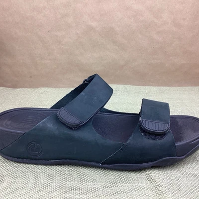 FitFlop Sandals Lulu Slides Black Casual Open Toe 288-001 Women’s Size 12 - Image 1 of 4