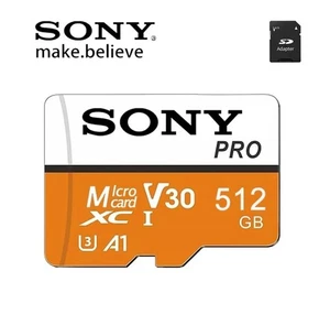 Sony 512GB Micro SD TF Memory Card U3 Class 10 High Speed For PS5 TV CarPlay - Picture 1 of 8
