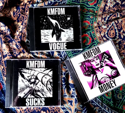 KMFDM Vogue Sucks Money 3 CD Set/Lot Wax Trax! Chicago 1992 Foto 1 de 3