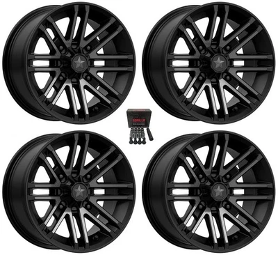 MSA M40 Rogue UTV Wheels/Rims Black 14" Honda Pioneer 1000 / Talon - Image 1 of 3