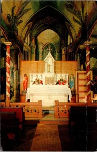 IGLESIA CATÓLICA DE SAN BENEDICTO vista interior HONAUNAU, Kona, HAWAI postal - Imagen 1 de 2