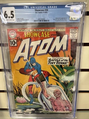 Key Issue 1961 the Atom #34 DC Comic Silver Age First Appearance - Image 1 of 2