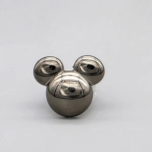 DISNEY ILY 4EVER KID RING SHINY SILVER MICKEY MOUSE EARS PLASTIC CHILDS RING - Picture 1 of 5
