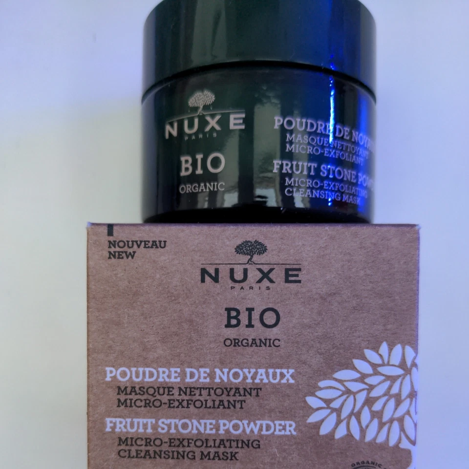 Nuxe Bio Organic Fruit Stone Powder Micro-Exfoliating Cleansing Mask 50ml SEALED - Image 1 of 4