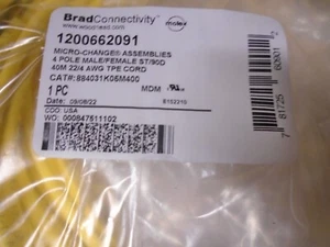 Juego de cables de doble extremo BRAD CONNECTIVITY 1200660690 / 884031K05M400 - amarillo - Imagen 1 de 2