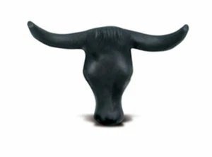 Tipped Corriente Head Portable Team Roping Rodeo Practice Cattle Equine Black - Picture 1 of 1