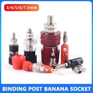 4mm Binding Post Terminals Banana Plug Socket Terminal Connector Text Adapter - Picture 1 of 22